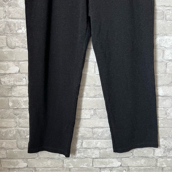 Eileen Fisher Women's XL Black Stretchy Viscose Straight Lego Pants. High Rise - Picture 4 of 9